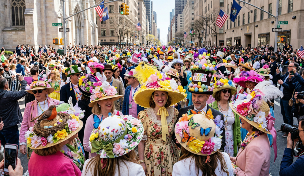 New York City guided tours April 2026 Easter Parade Bonnet Festival Fifth Avenue colorful costumes spring event